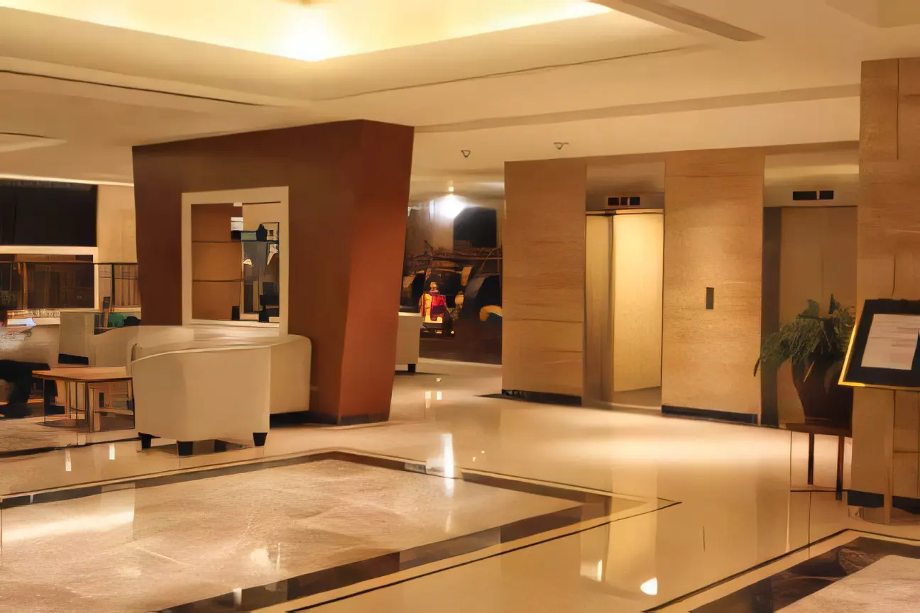 Reception Lobby Hotel Elmi Surabaya